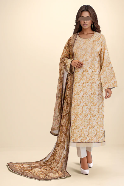 SAYA Lawn 3-Piece Unstitched Printed & Embroirdered Collection SKU;59183