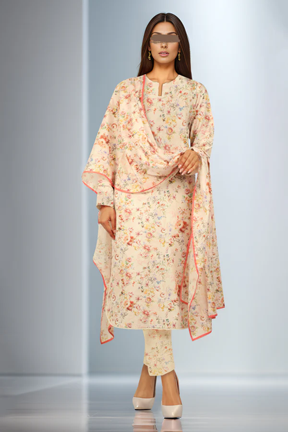 SAYA Lawn 3-Piece Unstitched Printed & Embroirdered Collection SKU: 59211