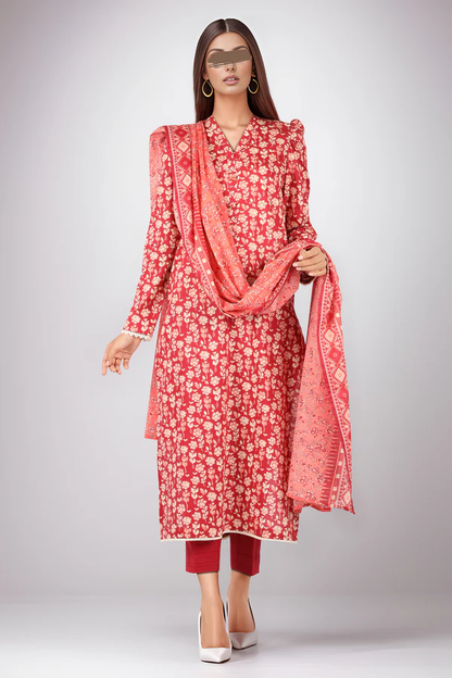 SAYA Lawn 3-Piece Unstitched Printed & Embroirdered Collection SKU:58691