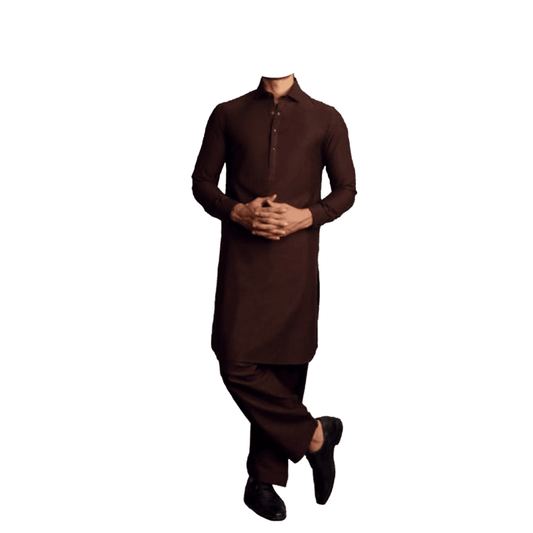 Lamsa Dark Maroon Shalwar Kurta Kameez