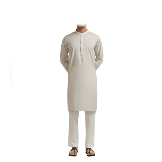 Lamsa Men's White Kurta