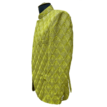 Dahab Lime Green Mens Groom Wedding Indian Prince Coat