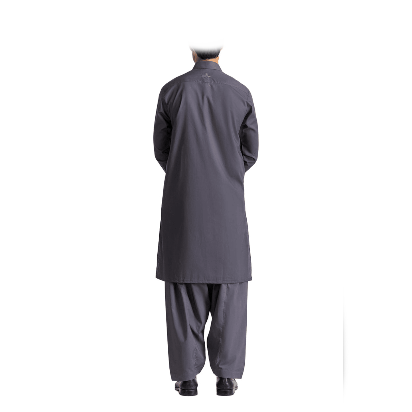 Lamsa Graphite Band Shalwar Kameez Cotton Blend