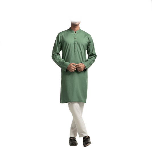 Share     Green Basic Kurta KR-PLN24-023